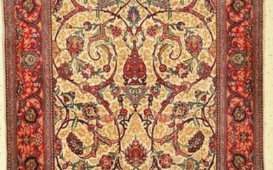 Kashan, Persia, around 1950, wool on cotton, approx.