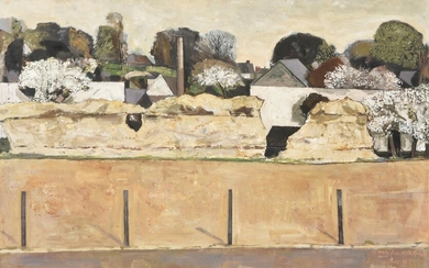 λ Keith Frederick Grant (British b. 1930), Village landscape