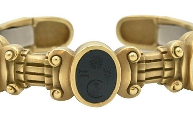 Kieselstein-Cord 18 Karat Gold Cuff Bracelet, set with