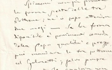 Komponist (1813-1901). Eigenh. Brief mit U.