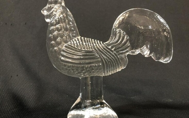 Kosta Boda Zoo Series, Glass Rooster, Vallien