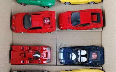 LOT de 10 véhicules métal échelle 1/43 : 1x Challange Ferrari 166 Inter Vignale 1x...
