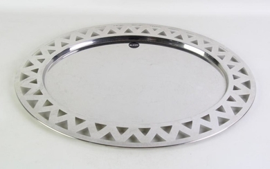 Large Alessi silverplated serving tray (L28cm)