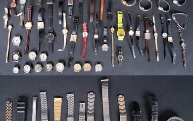 Large Vintage Wristwatch Lot Over 50pcs & Accessories