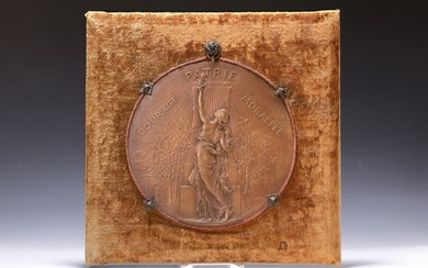 Large plaque, France, 2nd half of the 19th...