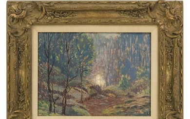 Leonard Ochtman 1854-1934 Impressionist Painting