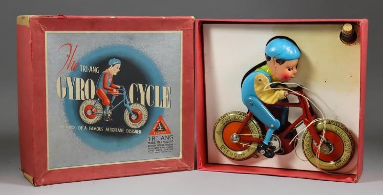 Lines Brothers Tri-Ang Tinplate Toy - "Gyro Cycle", in...
