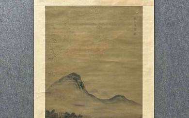 Liu Songnian - Riverbank Mountain and River Painting