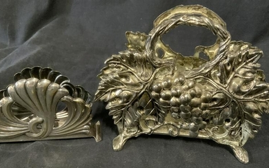 Lot 2 Plated Napkin Holders