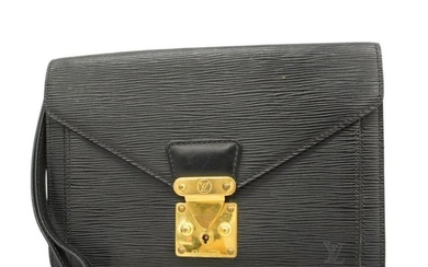 Louis Vuitton Clutch Bag Epi Serie Dragonne M52612 Noir Men's Women's