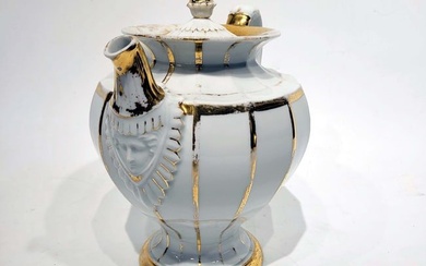 Marcolini Period Meissen Porcelain Coffee Pot, circa 1810