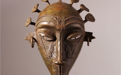 Mask - Bronze - Kepelie - Senufo - Ivory Coast