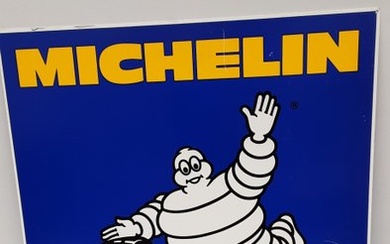 Michelin - Plate - dubbelzijdig Reclamebord - metal
