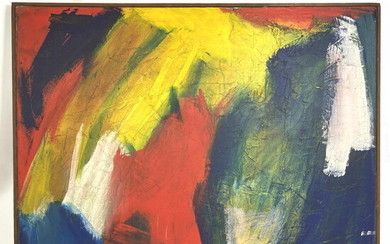 Mid 20th Century Abstract Color Field on Canvas Painting