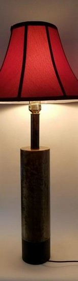 Mid Century Bitossi Art Deco Brass Lamp