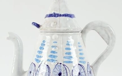 Mid Century Modern Art Pottery Italian Teapot