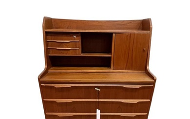 Mid-Century Modern Teak desk / Dresser with drawers 1960's