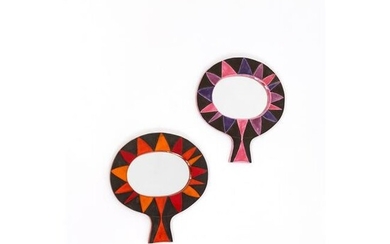 Mithé Espelt (1923-2020) Pair of 'Lame' or 'Mexico' mirrors