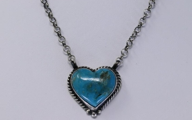 Native American Navajo Handmade Sterling Heart