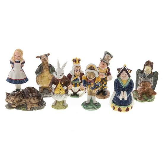 Nine Beswick China, Alice in Wonderland Figures
