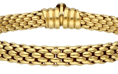 No Reserve - Fope 18K yellow gold mesh bracelet