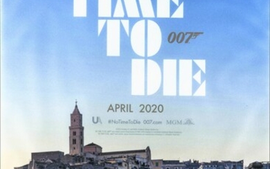No Time to Die (2021), advance vinyl poster (April 2020), US