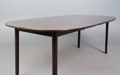 OLE WANSCHER. Poul Jeppesen, dining table/table, model 'Rungstedlund', mahogany, 1960s, Denmark.