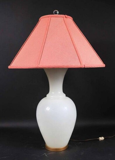 Opalescent Glass Table Lamp