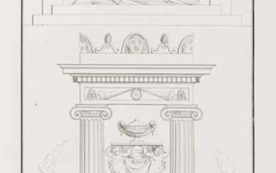 Ornament.- Beauvallet (P.N.) & Charles Normand. Fragmens d'Ornemens dans le Style Antique, 2 vol. in 1, 144 engraved plates, Paris, 1820.