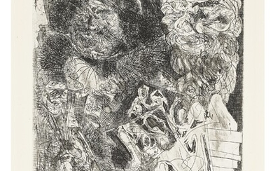 PABLO PICASSO (1881-1973), Rembrandt à la palette, from La Suite Vollard