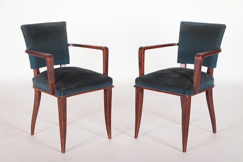 PR FRENCH ARMCHAIRS IN THE MANNER OF DOMINIQUE
