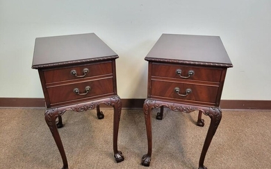 Pair of Imperial Mahogany End Tables