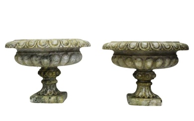 Pair of stoup vases