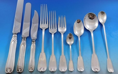 Palm by Tiffany & Co Sterling Silver Flatware Service for 12 Set 126 pcs Dinner