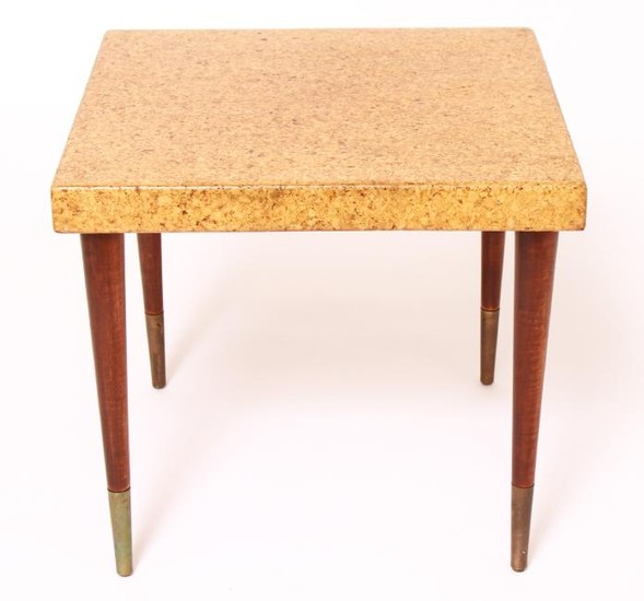 Paul Frankl Cork Square Top Occasional Table