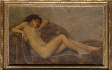 Paul Sieffert, Reclining Nude, Oil Painting