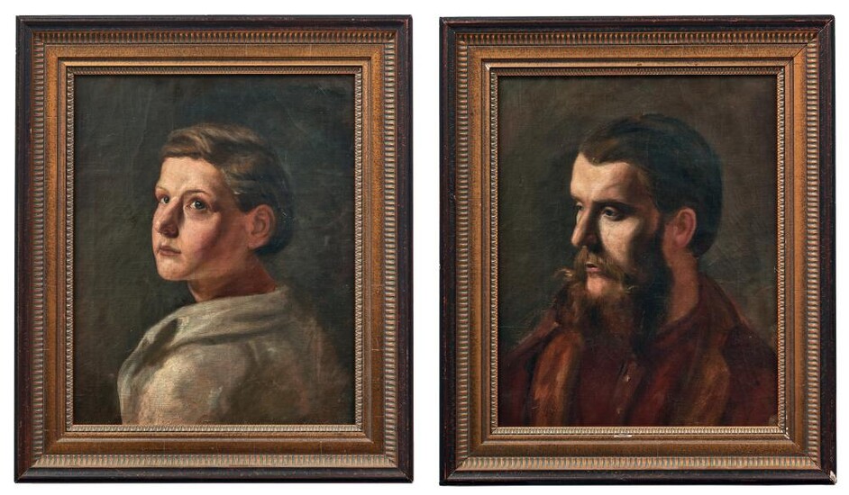 Pausinger, Clemens von (Attrib.): Paar Portraits