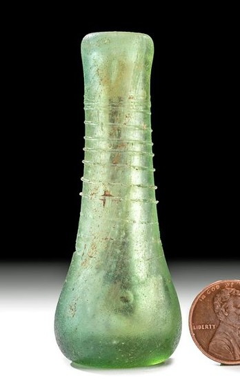 Petite Roman Glass Bottle w/ Trailing, ex-Bonhams