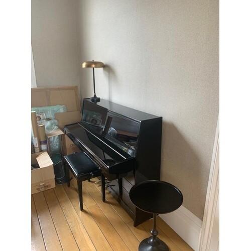 Petrof (c2000) A Model 100 upright piano in a bright ebonise...