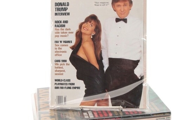 "Playboy" Magazine Set Featuring Donald Trump Interview, 1990