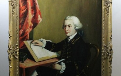 Portrait of John Hancock, Oil on Canvas