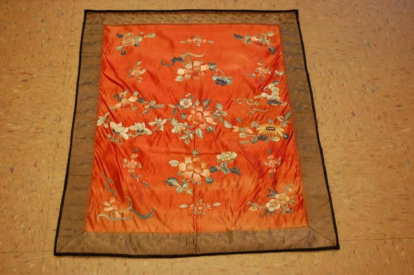 Pre 1900s Antique Very Fine Silk Chinese Embroidery