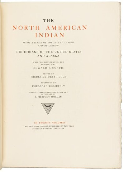 Prospectus for Curtis' North American Indian