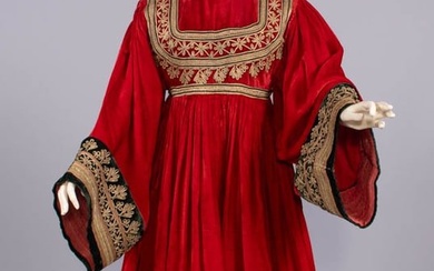 REGIONAL SOUTACHE EMBELLISHED CEREMONIAL DRESS, EARLY-MID 20TH C