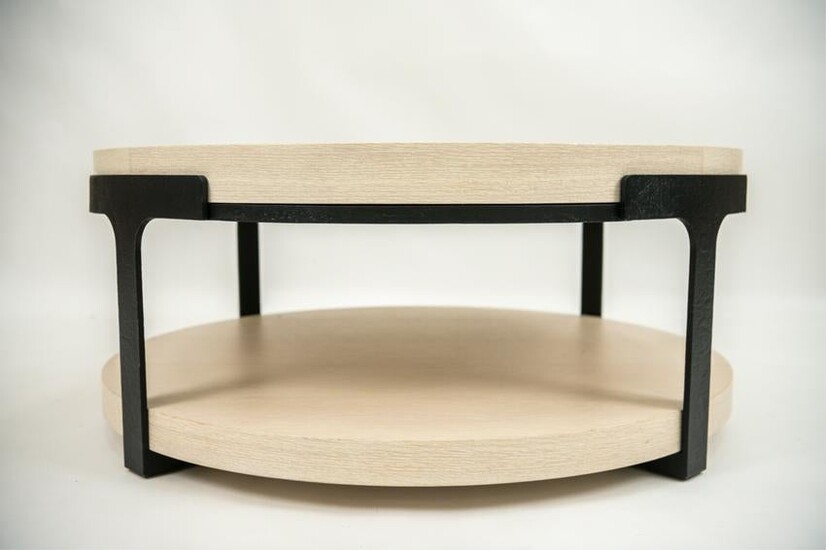 ROUND TUDOR COCKTAIL TABLE BY HOLLY HUNT