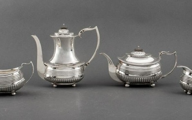 Regency Four Piece Sterling Tea Set, 1815