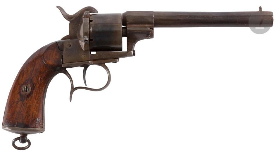 Revolver à broche Lefaucheux modèle 1858... - Lot 41 - Ader