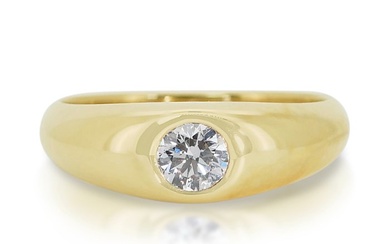 Ring - 18 kt. Yellow gold - 0.76 tw. Diamond (Natural)