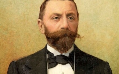 Ritratto di gentiluomo a mezzo busto, 1897, A.R. Lagneau (XIX secolo)