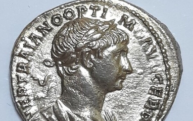 Roman Empire - AR Denarius, Trajan (98-117) - Mars - Silver